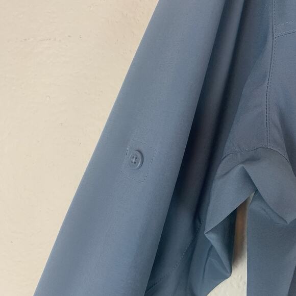 Columbia Shirt Mens XL Hiking Outdoors Omni-shield Lightweight Roll Tab Sleeves - Picture 3 of 13